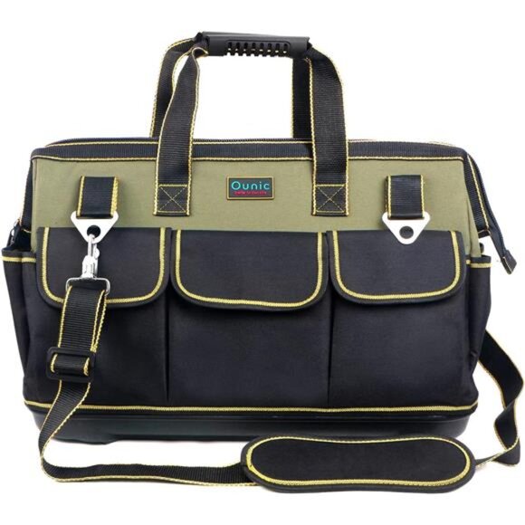 Tool Bag, Ounic 20 Inch Large Heavy Duty With Wide Mouth and Waterproof Strong - Picture 1 of 7